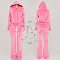 Ensemble de survêtement en velours Y2K pour femmes, veste zippée à manches longues, pantalon à cordon de serrage, couleur contrastée, tenue 2 pièces pour femmes