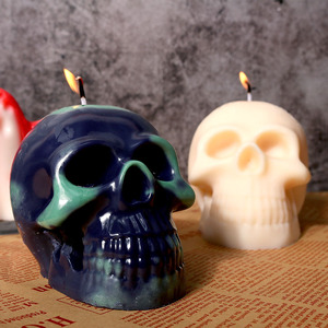 Halloween Terror <strong>Skull</strong> Series 3D Silicone Mold <strong>Candle</strong> Mold <strong>Skull</strong> king Aromatherapy Wax Mould <strong>Candle</strong> Making Supplies - Product Image 1