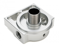 CNC Billet aluminium anodisé moulé sous pression filtre à huile Diesel adaptateur de dérivation Kits de relocalisation