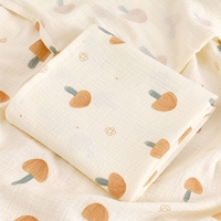 Couverture d'emmaillotage en mousseline 100 % coton, douce, grande, carrée, pour bébés garçons et filles, motif tricoté dessin animé, anti-acariens, 200 fils/cm², vente en gros
