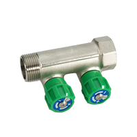 Bornic haute pression laiton Pex raccord manuel puissance eau chauffage collecteur boule Structure OEM personnalisable plomberie collecteur
