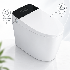 WC intelligent de luxe avec bidet électrique, cuvette de toilette en céramique entièrement automatique et connectée - Product Image 2