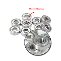 Bantalan Bola Alur Dalam Satu Baris Kecepatan Tinggi 4x10x4mm MR104 MR104ZZ Hybrid Keramik untuk Reel Pancing