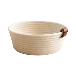 Skymove keranjang penyimpanan anyaman kustom baru keranjang penyimpanan rak ruang pengatur tali katun bulat untuk mengatur tempat penyimpanan - Product Image 3