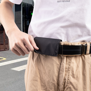 Ceinture porte-cartes anti-RFID, pochette de voyage antivol, porte-passeport caché, porte-cartes de crédit et d'argent, sacoche pour hommes et femmes - Product Image 5