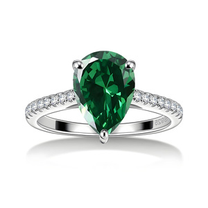 Nuovo Anello di Lusso <span class=keywords><strong>in</strong></span> Argento Sterling 925 con Zirconia Taglio Pera Viola 8*12, Anello a Goccia d'Acqua per Donna, Gioielli Raffinati all'Ingrosso - Product Image 3