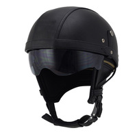 Casque de moto/scooter rétro en ABS pour hommes et femmes, léger, respirant, demi-casque pour trajets quotidiens, homologué DOT, à libération rapide