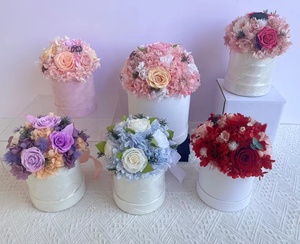 Bouquet di Rose Eterne Naturali Personalizzato a Forma di Fungo, Fiori Conservati in Scatola o Vaso, Marca <span class=keywords><strong>TR</strong></span>, Regalo per la Festa della Mamma - Product Image 5