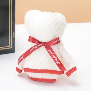 Produit phare en gros : Coffrets cadeaux <span class=keywords><strong>pour</strong></span> anniversaire, Saint-Valentin, mariage – Le favori des invités : Ours, <span class=keywords><strong>serviette</strong></span>, cuillère, tasse à café en céramique – Tout-en-un - Product Image 6