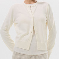 Produits en promotion OEM/ODM – Cardigan pour femme à manches longues, plusieurs couleurs au choix, en 100 % laine mérinos avec boutons
