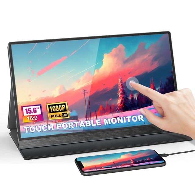 15.6 Inch FHD Hdr Rgb Gaming 1920*1080 Touch Portable Usb Monitor Pc Usb Portable Lcd Monitor for Laptop