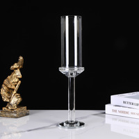 Support de bougie en cristal transparent gravé avec logo personnalisé, décoration d'intérieur pour mariages, Noël, Saint-Valentin
