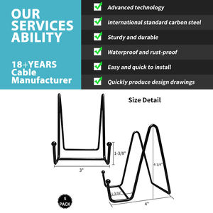 Пластина держатель стенд металлический каркас стенд рисунок объявления таблички указатели книга фото мольберт - Product Image 4