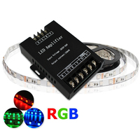 Amplificateur LED RVB haute vitesse 30A 12V 24V 360W Répéteur de signal d'alimentation avec 4 canaux de sortie 30A 12V 24V Lampes LED
