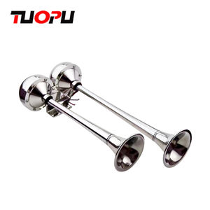 Marina barco accesorios de acero inoxidable eléctrico trompeta cuerno de aire 12V 12 V/24 V doble altavoz - Product Image 1