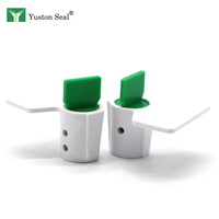 Sceau de sécurité numéroté en plastique inviolable pour compteur, avec verrouillage par torsion, pour compteur d'eau, gaz, électricité, avec code-barres personnalisé