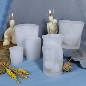 Molde <span class=keywords><strong>de</strong></span> silicona epoxi para hacer velas, forma <span class=keywords><strong>de</strong></span> retrato 3D creativo para hombres y mujeres, decoración <span class=keywords><strong>de</strong></span> velas aromáticas DIY - Product Image 3