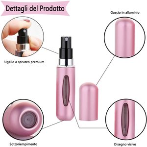 5ml 8ml Mini atomiseur de <span class=keywords><strong>parfum</strong></span> bouteilles de <span class=keywords><strong>parfum</strong></span> rechargeables bouteille de pulvérisation <span class=keywords><strong>d</strong></span>'atomiseur de <span class=keywords><strong>parfum</strong></span> en aluminium de taille de voyage - Product Image 2