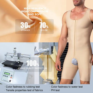 Faja Moldeadora de Cuerpo Completo para <span class=keywords><strong>Hombre</strong></span>, con Abertura en la Entrepierna, Levantamiento de Glúteos, Compresión Abdominal, Fajas Colombianas, Postquirúrgica, Tallas Grandes - Product Image 6