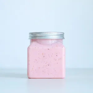 Großhandel Private Label Natural Organic Vegan Fruit Scrub Feuchtigkeit spendendes Peeling Gesicht Körper Erdbeer Scrubs für Unisex