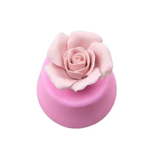 3D Bloem Fondant Cake Grens Decoratie Siliconen Mal Chocolade Snoep Siliconen Mal