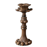 Chandelier antique multicouche en relief en forme de lotus, support de bougie LED en métal texturé pour bureau, style tibétain, pour table d'autel religieuse