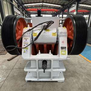 Щековая дробилка для камня и руды с ПЛК-управлением, приводом от двигателя переменного тока, высокой производительностью, с подшипниками и редуктором для строительной техники - Product Image 3