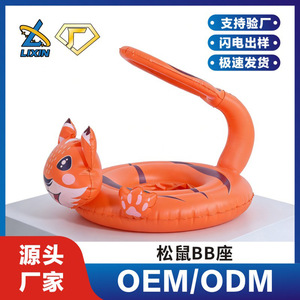 ห่วงยางว่ายน้ำรูปสุนัขจิ้งจอกสำหรับเด็กอายุ 2-4 ปี ของเล่นลอยน้ำ PVC ของเล่นอาบน้ำสำหรับเด็กทั้งชายและหญิง - Product Image 5