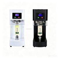 Machine d'emballage et de scellage automatique de table pour canettes, café, jus et bubble tea avec écran tactile et scelleuse anti-fuite