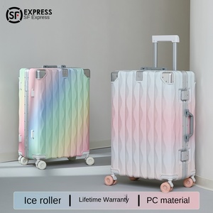 Maleta con Marco de Aluminio Multifuncional y Colorida - Maleta de Mano de 20 Pulgadas - Maleta con Ruedas de 26 Pulgadas - Equipaje de Viaje con Ruedas Silenciosas - Product Image 2