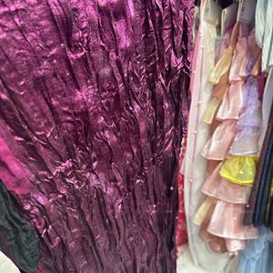 ختم الساخنة مطوي محبوك النسيج بروتيل تنورة نصف الجسم مطوي تنورة المرأة فستان الزفاف أداء الملابس النسيج - Product Image 6