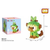 Jouet créatif DIY LNO, blocs de construction assemblés, animaux en plastique ABS, série animaux de compagnie 270-317, 14 ans et plus, ensemble de 200-400 pièces