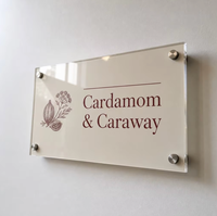 Panneau en acrylique personnalisé pour hôtel de charme, maison d'hôtes, décoration murale, impression UV, découpe laser, vente en gros