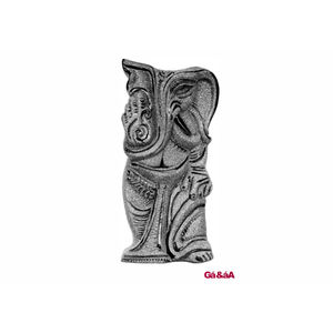 Jarrón Decorativo de Arcilla Hecho a Mano con Diseño Art Deco de Lord Ganesha (Diseño Vertical) - Decoración para el Hogar para Bodas y Cumpleaños - Product Image 3