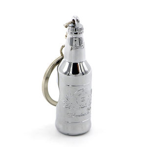 Abridor de botellas de Metal personalizado de fábrica <span class=keywords><strong>Llavero</strong></span> de plata simple y práctico Abridor de botellas de cerveza <span class=keywords><strong>Llavero</strong></span> personalizado - Product Image 2