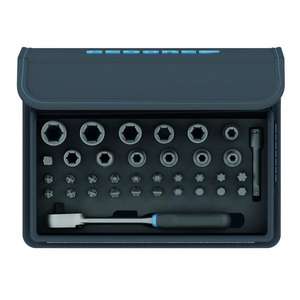 GEDORE-Jeu d'embouts 3085015 1/4 ''avec cliquet dans sac textile (35 pcs.) -EAN 4010886951057 INSERTS POUR VISSER LES EMBOUTS DE VISSAGE - Product Image 1