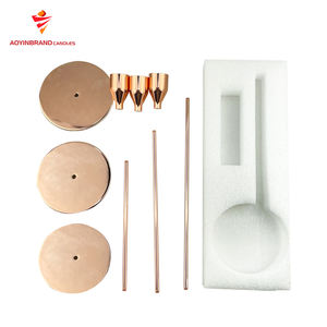 Candelabros Dorados para Centro de Mesa, Juego de 3 Portavelas Cónicos de Latón, Portavelas Decorativo de Metal - Product Image 5