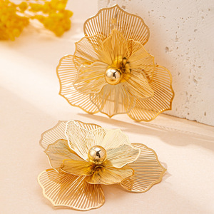 Kaimei 2026 đồ trang sức thời trang cá nhân thiết kế hoa mở vòng Vòng đeo tay thiết lập Phụ nữ 18K vàng Đồ Nư Vàng bangles - Product Image 4