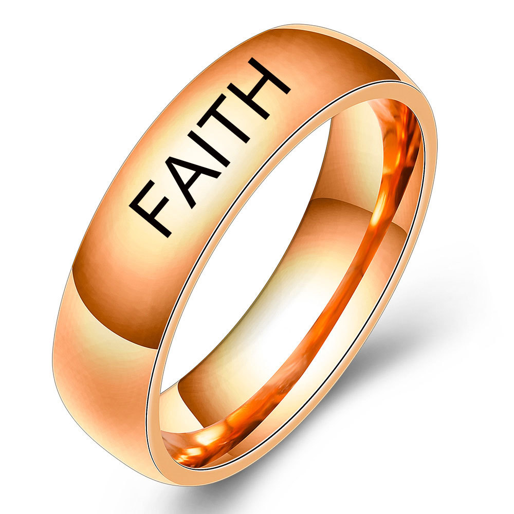 FAITH en or rose