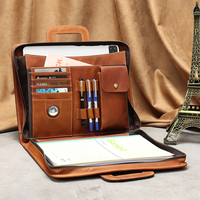 Sac de luxe en cuir PU imperméable Vange, sacoche pour ordinateur portable, porte-documents, sacoche pour homme, dossier A4 avec poignée