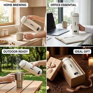 Kingze vente en gros 110V voyage bouilloire <span class=keywords><strong>électrique</strong></span> Portable thé café bouilloire <span class=keywords><strong>chauffe</strong></span>-<span class=keywords><strong>eau</strong></span> avec 4 contrôle de température - Product Image 5