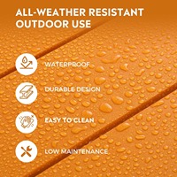 Meubles d'extérieur modernes en HDPE, table d'extérieur, imperméable, légère, résistante aux UV, empilable, durable, facile à transporter