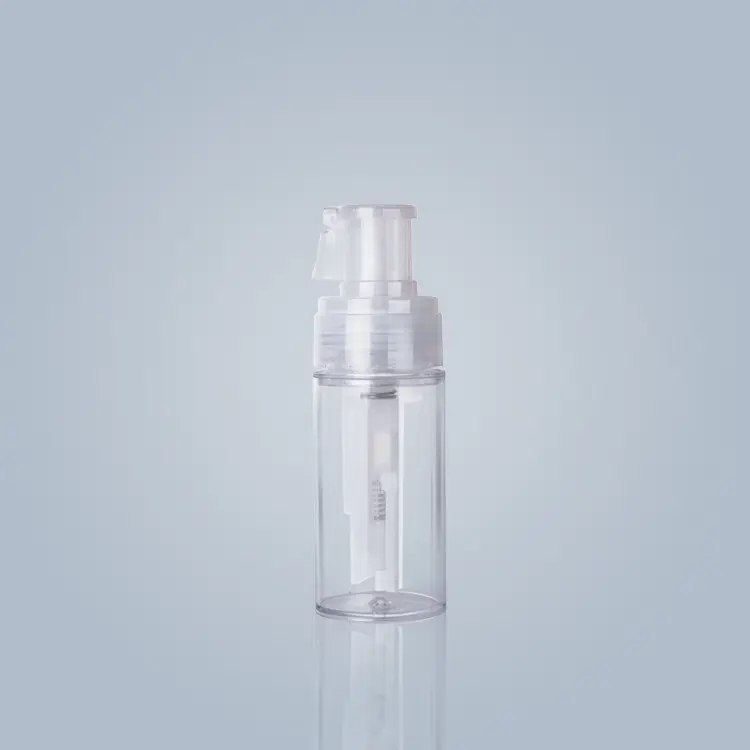 Botella de spray de polvo de niebla fina de plástico transparente para mascotas de 110ml para polvo para el cabello