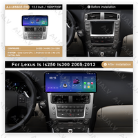 Aijia Bestseller 12,3 Zoll Auto-Stereo-Rahmen Armaturenbrett-Panel für LEXUS IS/IS250/IS300 2005-2013 Autoteile mit Kabelbaum
