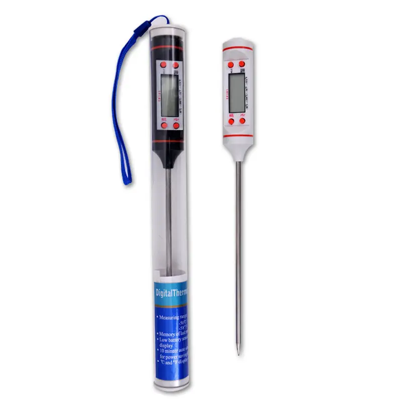 Termometer bbq pengukur suhu daging dapur digital portabel