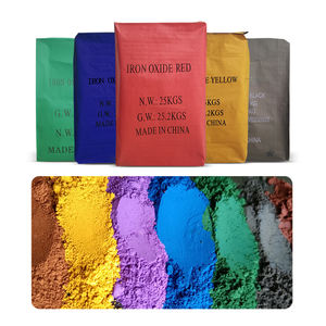水泥着色陶瓷混凝土砖用优质氧化铁黑色/红色/蓝色/绿色/黄色/棕色颜料 - Product Image 5