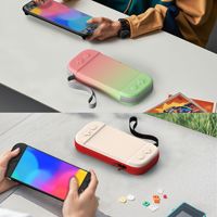 Untuk Nintendo Switch 2 konsol belakang transparan desain ergonomis dengan pelindung layar TPU cangkang Dockable