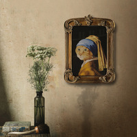 Vente en gros cadre photo rétro français personnalisé tenture murale pour fond de canapé peinture cadre photo ovale pour décoration de salon maison