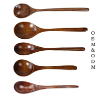 Cuillère à riz à long manche de 9 pouces, cuillère à soupe pour manger, mélanger et remuer