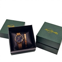 Boîte à montre personnalisable haut de gamme en forme d'avion Tiandi, emballage cadeau vert pour bijoux, fermeture magnétique, doublure en éponge estampée